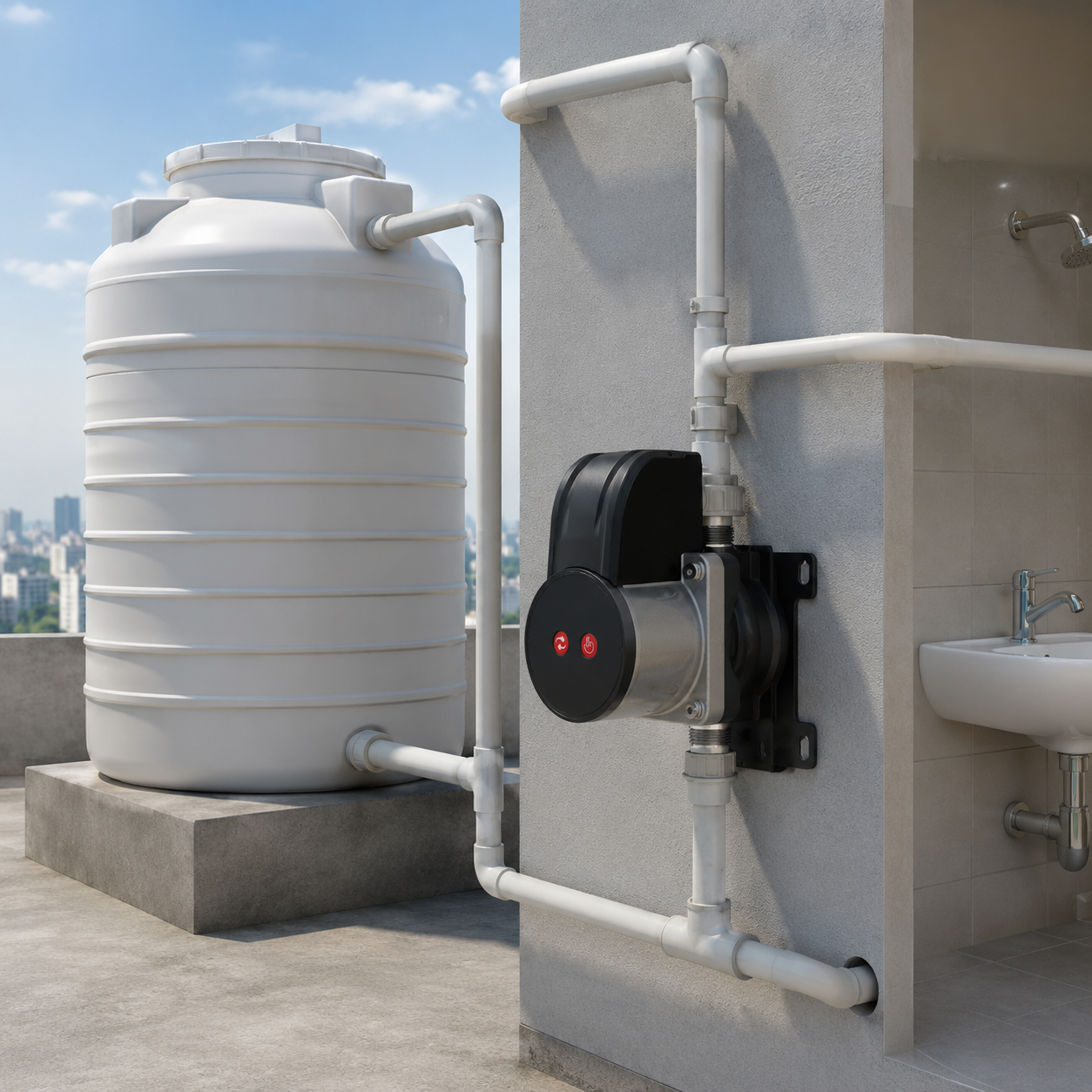 Water Tank Pressure Boosting