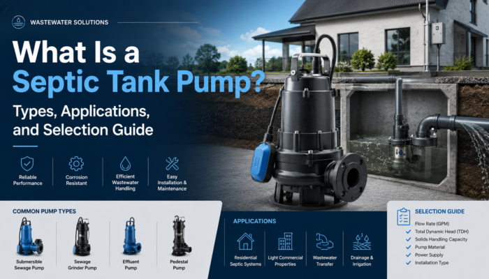 What Is a Septic Tank Pump Types, Applications, and Selection Guide