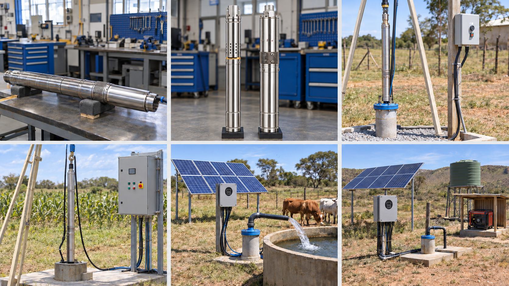 Borehole Pump Types by Pumping Design